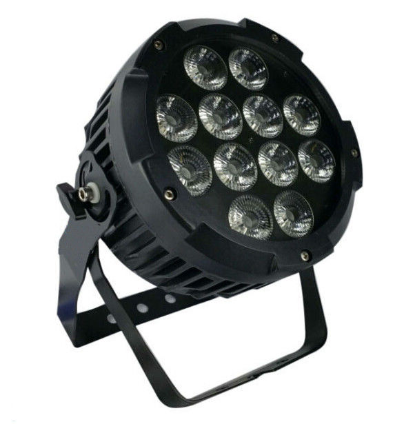 IP65 12pcs * ไฟ LED กลางแจ้ง 12 วัตต์ 4 in 1 ใน RGBW พร้อมอลูมิเนียม Die Cast Casting