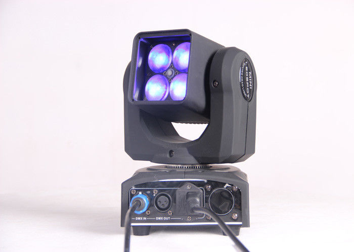 4 ชิ้น 25 w ไฟ LED RGBW เคลื่อนย้ายหัวด้วยมุมลำแสง 5-40 °สำหรับ DJ, ดิสโก้