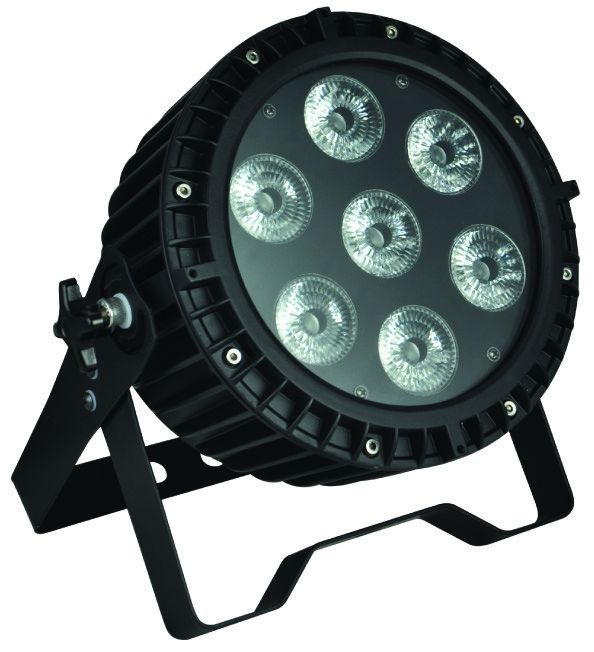 เวทีระดับมืออาชีพ LED พาร์สามารถไฟ, 7pcs 12W RGB LED แบนพาร์