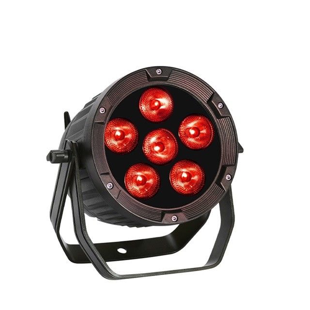 6pcs LED Par แบตเตอรี่ แสงจอ LCD แบตเตอรี่กันน้ํา IRC Par แสง