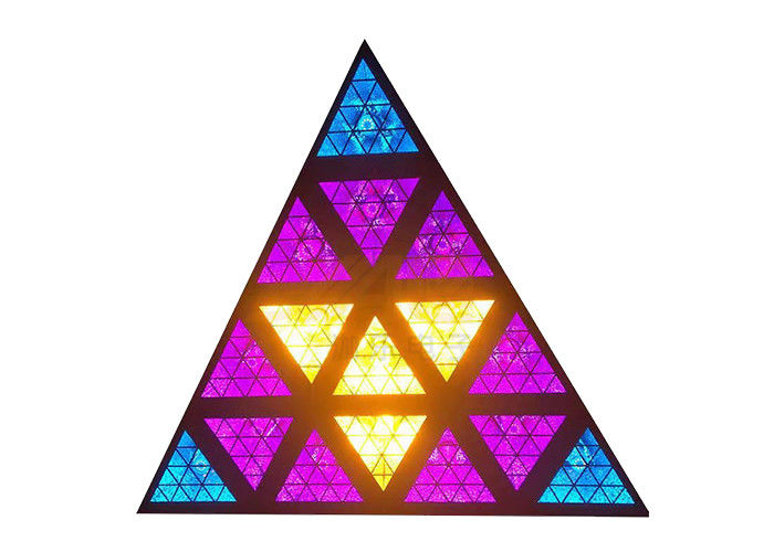 IP20 Triangle 16x30W RGB เอฟเฟกต์พื้นหลังเหตุการณ์ DJ Stage Lights