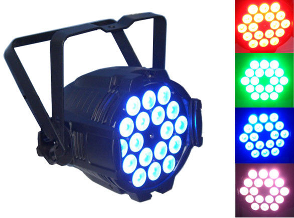 ฉากแต่งงาน / ฉากงานแสงสว่าง LED พาร์สามารถไฟสีแดงสีเขียวสีฟ้าความสว่างสูง