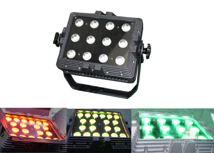 IP65 กันน้ำ 12 * 3 วัตต์ RGB กลางแจ้ง LED ผนังเครื่องซักผ้า DMX512 ดิสโก้แสง Stage Dj