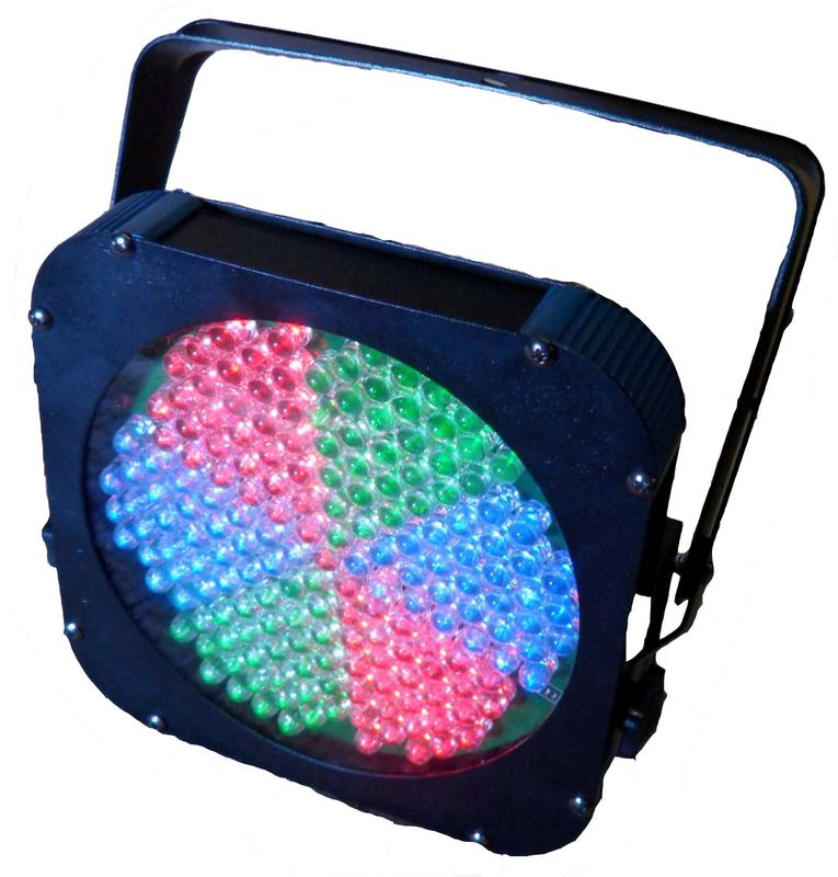 สีแดงสีเขียวสีฟ้าแบน LED พาร์สามารถไฟสลิม DMX Dj พาร์ 64 สำหรับคอนเสิร์ต / โรงละคร