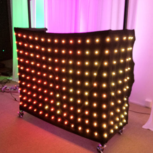 ม่านแสง LED สีสันสดใสพร้อมม่านแสง LED