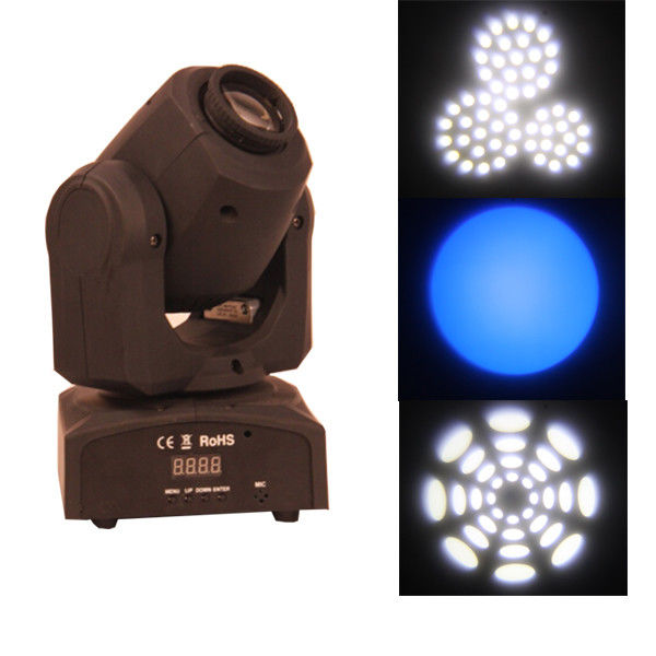 10 วัตต์นำ Mini Led Gobo เคลื่อนหัวแสงส่องสว่าง / ดิสโก้ 50HZ / 60HZ
