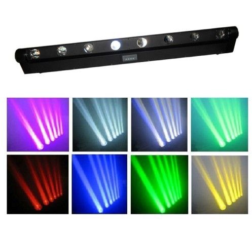 8 ตา 10w Rgbw 4in1 ไฟ Led Beam เคลื่อนไหว / แสง Disco หรือสำหรับแสดงเวที