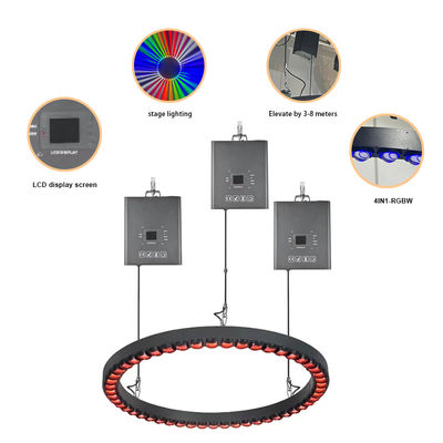 3m DMX Winch LED Kinetic Ball Triangle Tube ยกกระบอก opan บอล